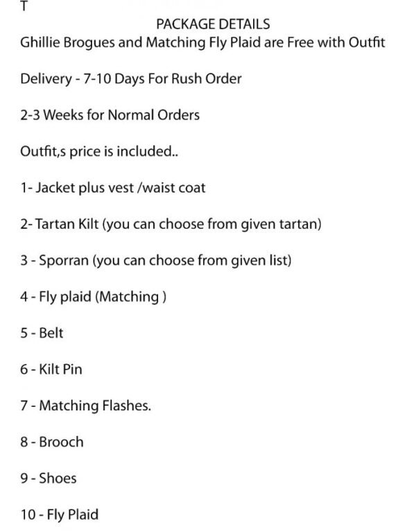 New Grey Watch Tartan kilt Outfits - Image 4