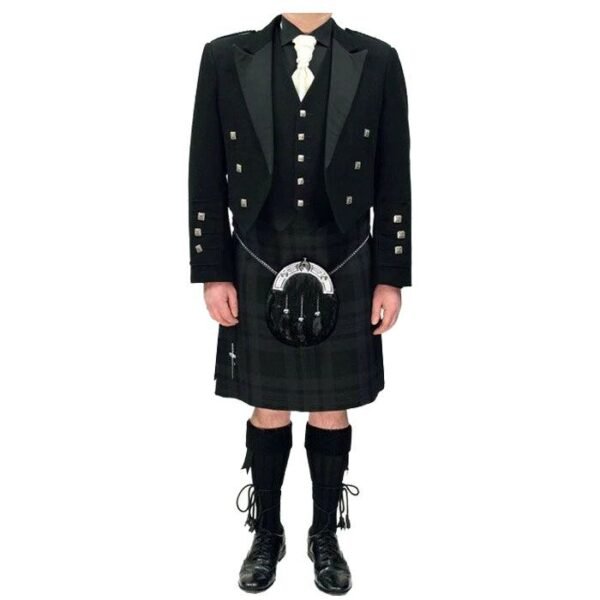 Scottish Wedding Argyll Kilt Outfit With Wallace Tartan