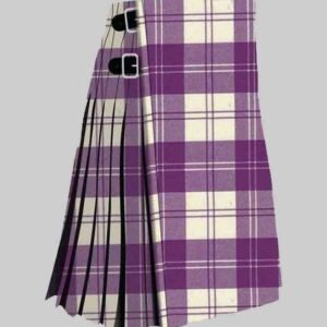 Eriskin Dress purple & White Premium Tartan Kilt