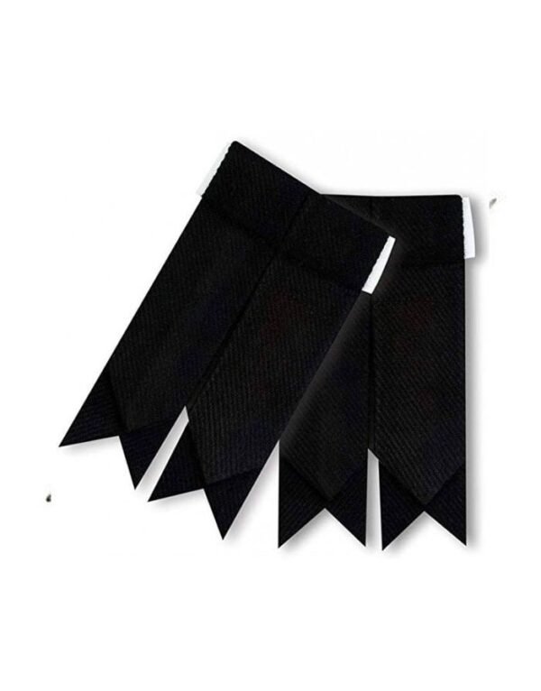 Plain Black Kilt Flashes