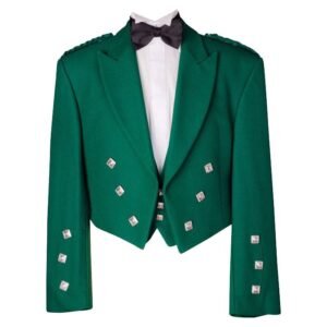 Prince Charlie Green Jacket & Waistcoat