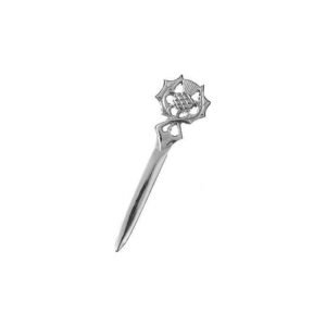 Scottish Thistle Chrome Kilt Pin
