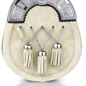 Calf Skin Fur Leather Sporran