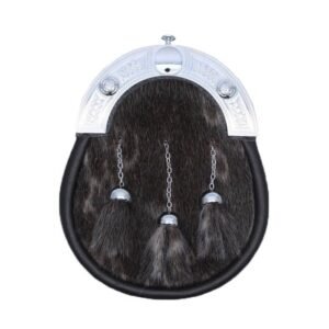 Chocolate Highland Sealskin Full Dress Sporran