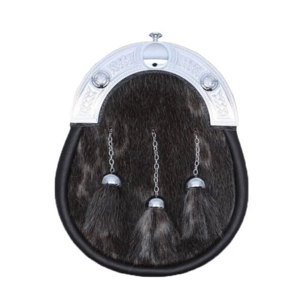 Chocolate Highland Sealskin Full Dress Sporran