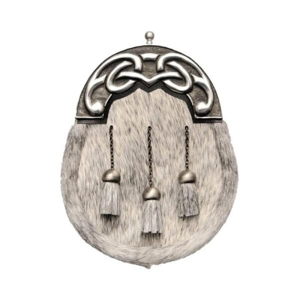 Chrome Knot And Tage Rabbbit Fur Sporran