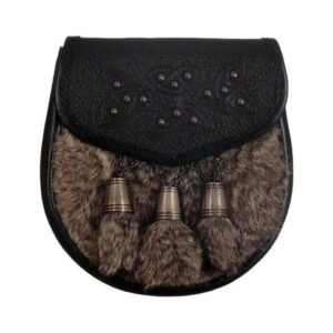 Gray Rabbit Fur Semi Dress Sporran