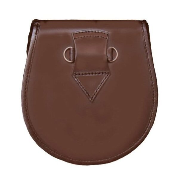 Handmade Maestro Brown Lock Pin Leather Sporran - Image 2
