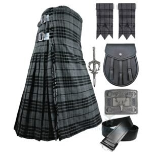 GREY WATCH TARTAN KILT SET