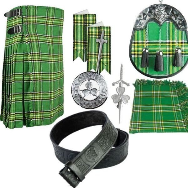 Irish National Tartan Kilt Set